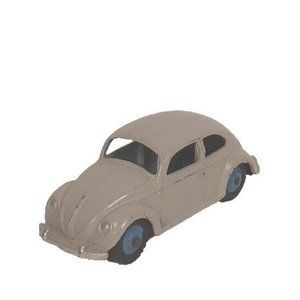 Dinky VW Volkswagon Beetle Kafer 1200 1:43 Vintage Gray Made In England